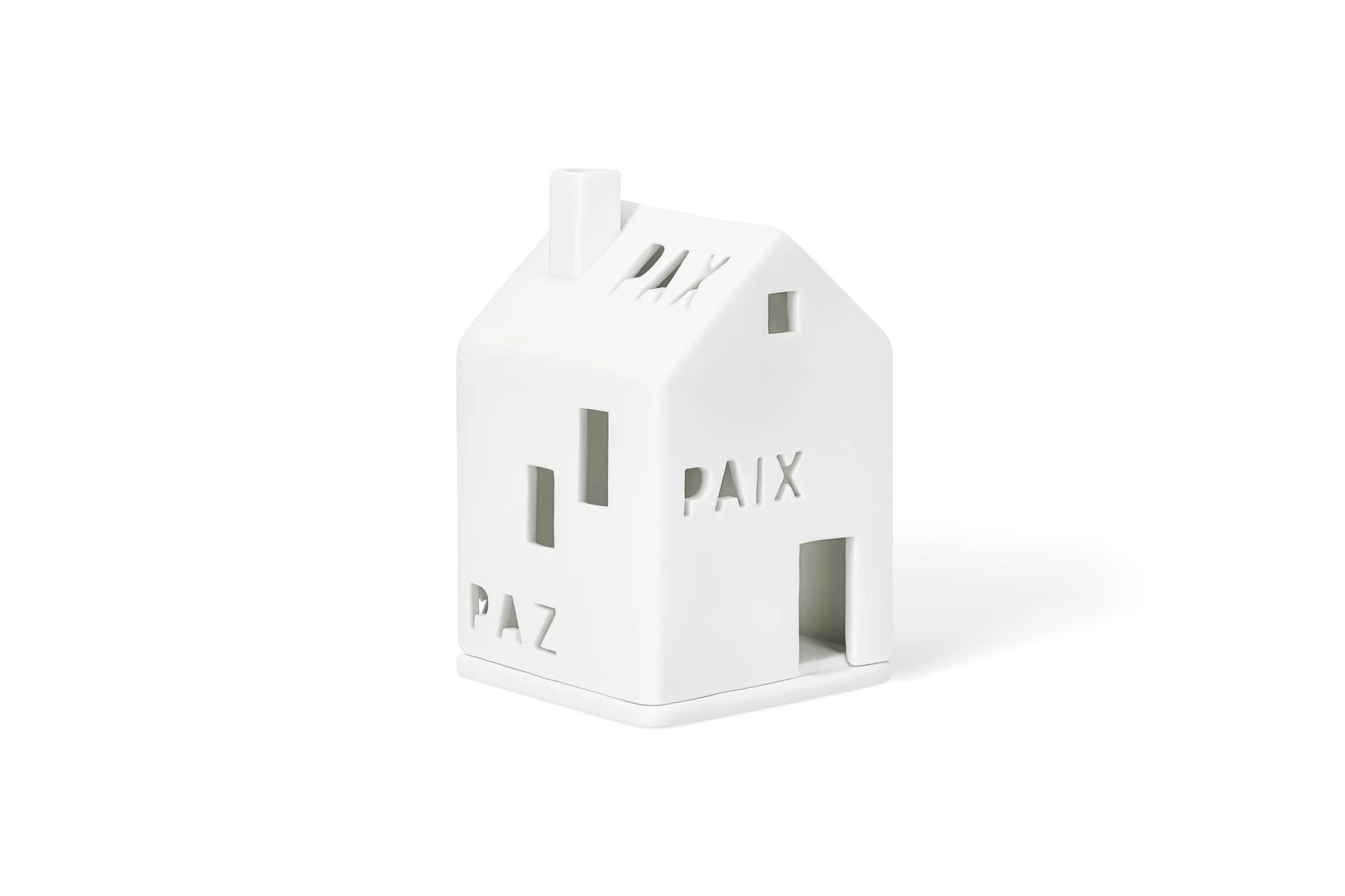 Maison Lumineuse Paix Porcelaine Blanche räder 17302