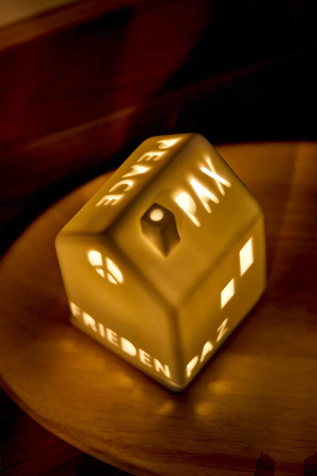 Maison Lumineuse Paix Porcelaine Blanche räder 17302