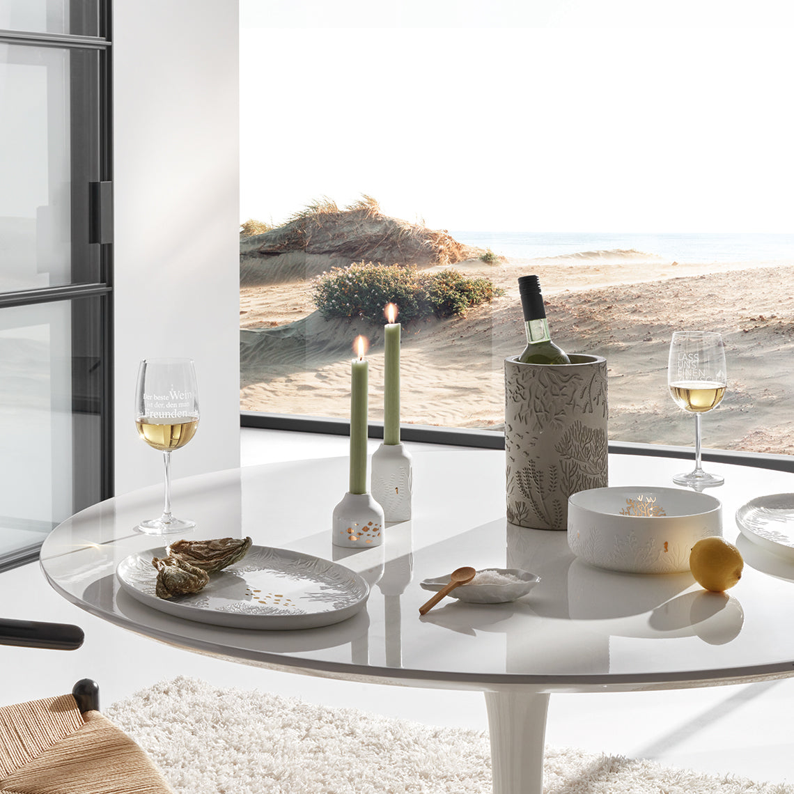 Coquillage d'huître avec cuillère - Räder