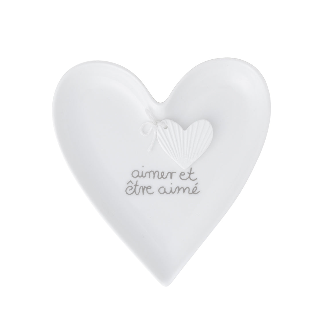 Vide poche / coupelle en Porcelaine « aimer et être aimé » - Räder