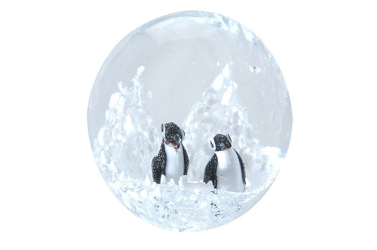 sulfure deux pingouins dans la mer polaire (petite taille)