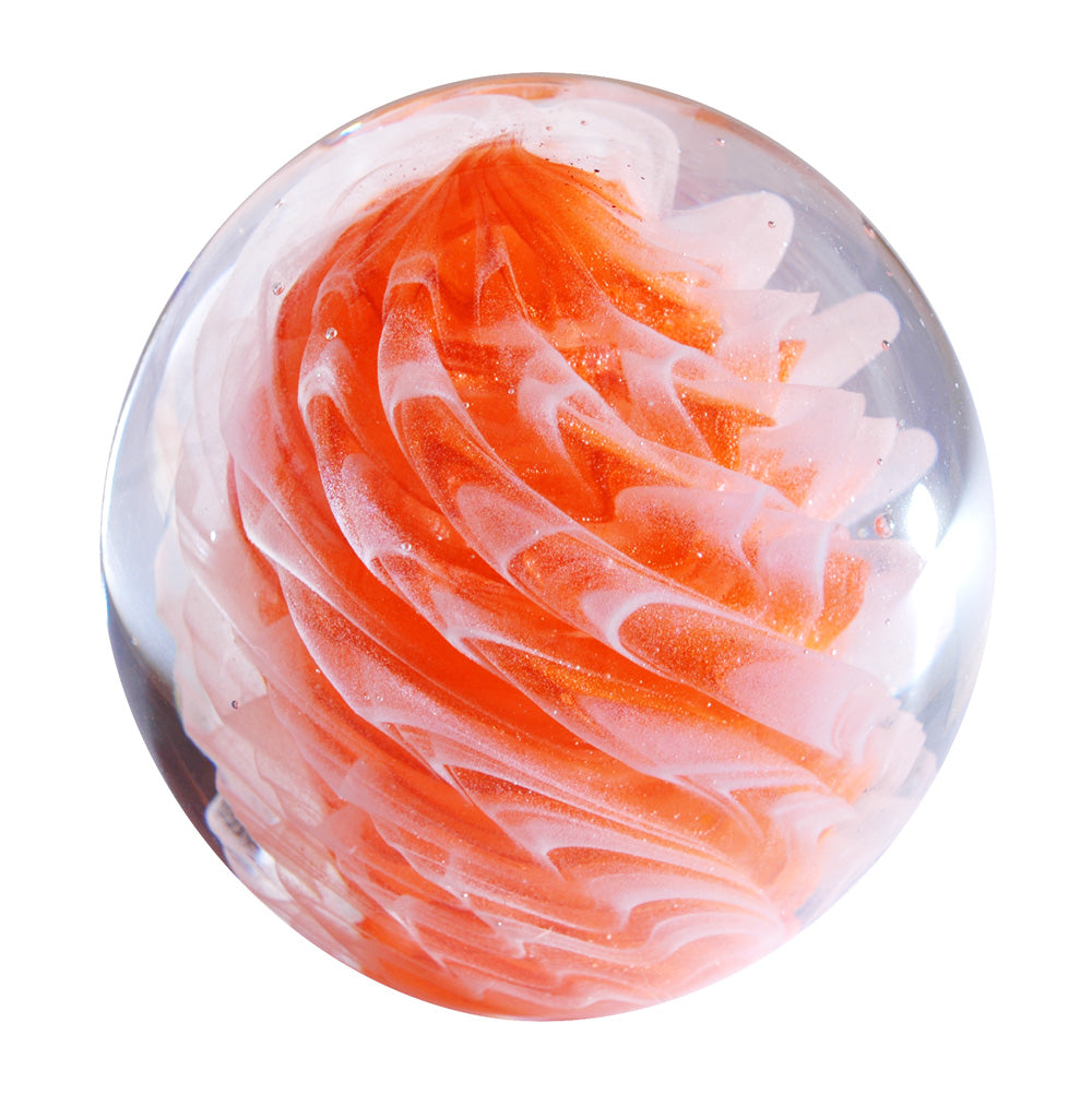 sulfure belle fleur orange irisée (taille moyenne)