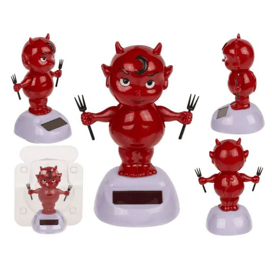 Figurine mobile solaire "bébé diable"