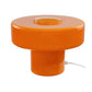 Lampe à poser verre coloré orange style rétro