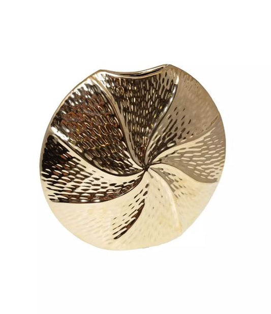 Vase doré en céramique