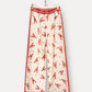 Pantalon imprimé "Homard" corail ou bleu - Taille Unique