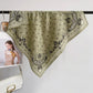 Foulard carré viscose imprimé paisley vintage