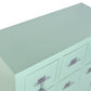 Commode Sapin MDF 63x27x101 cm Vert Menthe