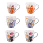 Coffret 6 tasses 'chats' 23 cl