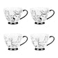 Coffret de 4 tasses "Mistigris" 20 cl