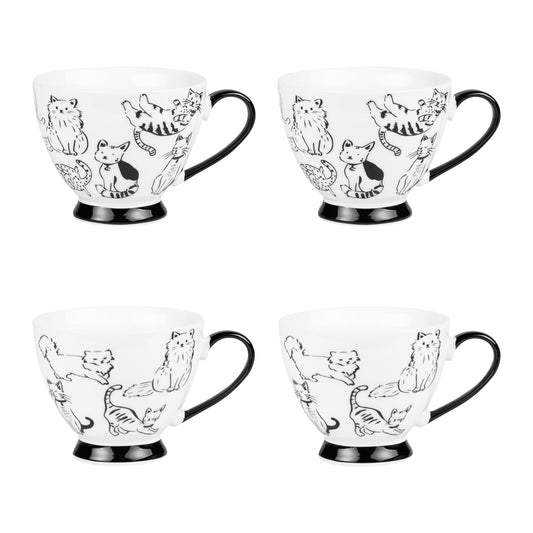 Coffret de 4 tasses "Mistigris" 20 cl