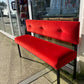 banquette velours rouge