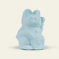 Mini lucky cat solaire bleu 'tendresse'
