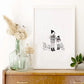 AFFICHE A4 - Dans la Forêt "Maman et Fille" - My Lovely Thing