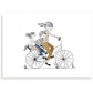 AFFICHE A3 - Balade à Vélo "Maman & fille + garçon "- My Lovely Thing