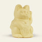 Mini lucky cat solaire jaune 'prospérité'