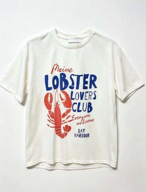 T-shirt imprimé "LOBSTER LOVERS" T.U