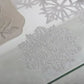 lot de 6 dessous de verre flocon argent