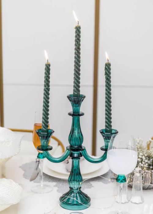 chandelier 3 têtes en verre