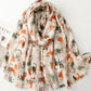 Foulard imprimé chat