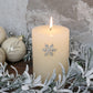 Bijou de bougie flocon strass - laiton