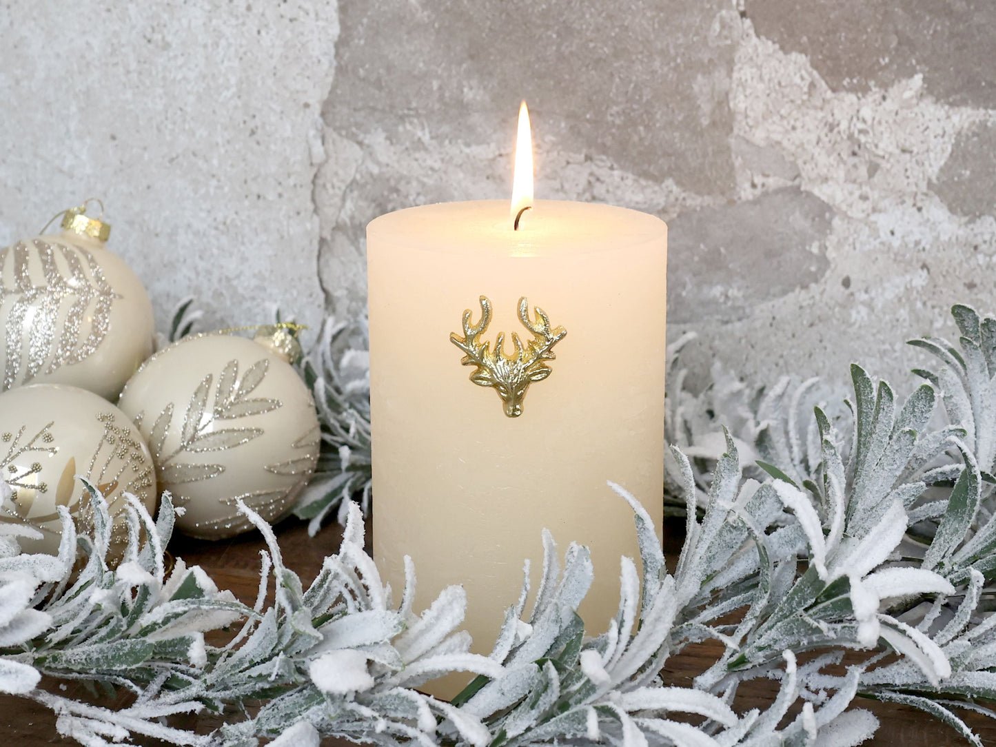 Bijou de bougie tête de cerf - laiton