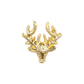 Bijou de bougie tête de cerf - laiton
