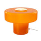 Lampe à poser verre coloré orange style rétro