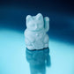 Mini lucky cat solaire bleu 'tendresse'