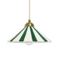 Suspension en céramique bicolore artisanale Praya "vert"