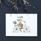 AFFICHE A3 - Balade à Vélo "Maman & sa fille"- My Lovely Thing