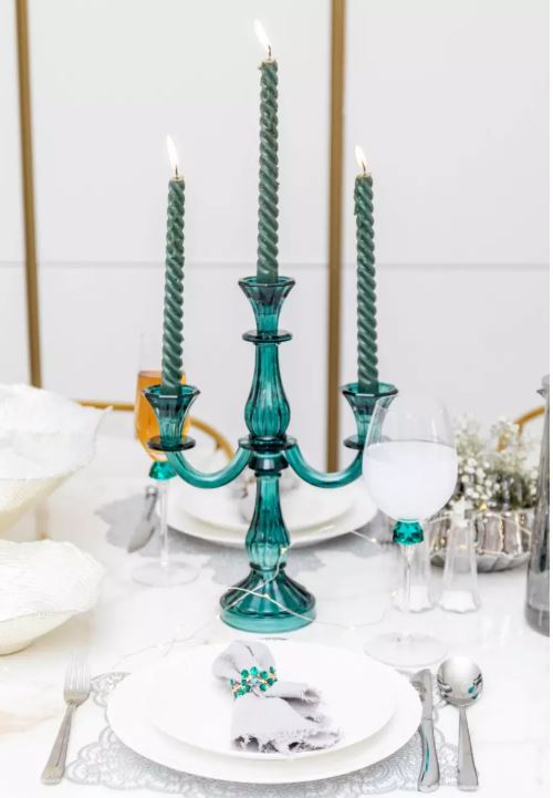 chandelier 3 têtes en verre