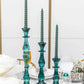 Chandelier turquoise en verre