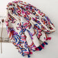 Foulard imprimé Fleur avec pompons