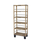 Étagère à 5 étagères sur roues