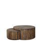 Table Basse Set de 2 Chic Antique H31xD63,5 cm