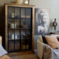Armoire Vitrine Paris Chic Antique 2 Portes Coulissantes 190x110x45 cm