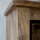 Armoire Vitrine Paris Chic Antique 2 Portes Coulissantes 190x110x45 cm