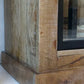 Armoire Vitrine Paris Chic Antique 2 Portes Coulissantes 190x110x45 cm