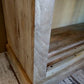 Armoire Vitrine Paris Chic Antique 2 Portes Coulissantes 190x150x45 cm Naturel