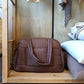 Étagère sur Roues Chic Antique Tringle à Vêtement 200x150x48 cm Naturel