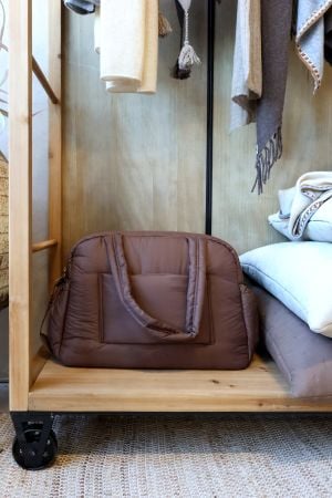 Étagère sur Roues Chic Antique Tringle à Vêtement 200x150x48 cm Naturel