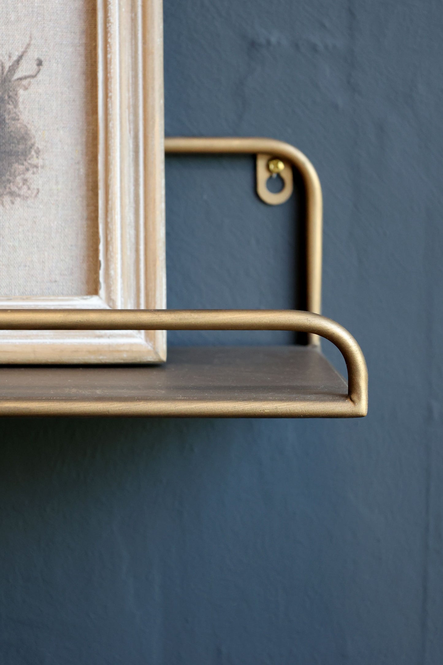 Étagère antique laiton