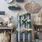 Étagère pour Fleurs Chic Antique 9 Cache-Pots 127x61x53 cm Zinc Antique