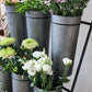 Étagère pour Fleurs Chic Antique 9 Cache-Pots 127x61x53 cm Zinc Antique