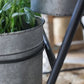 Étagère pour Fleurs Chic Antique 9 Cache-Pots 127x61x53 cm Zinc Antique