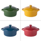 Set de 4 mini cocottes en grès