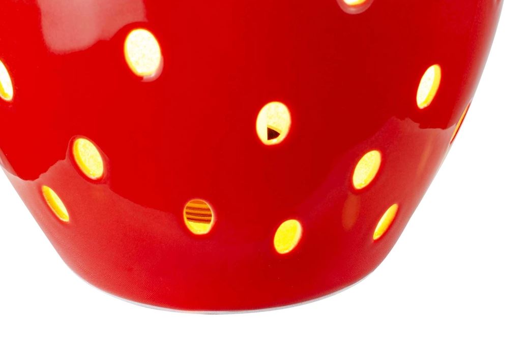 Lampe à poser en céramique "fraise"