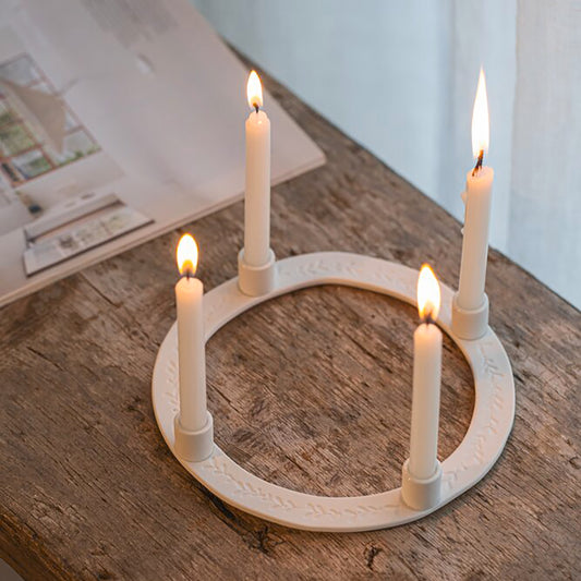 Couronne de bougies « Feuilles » - Räder design