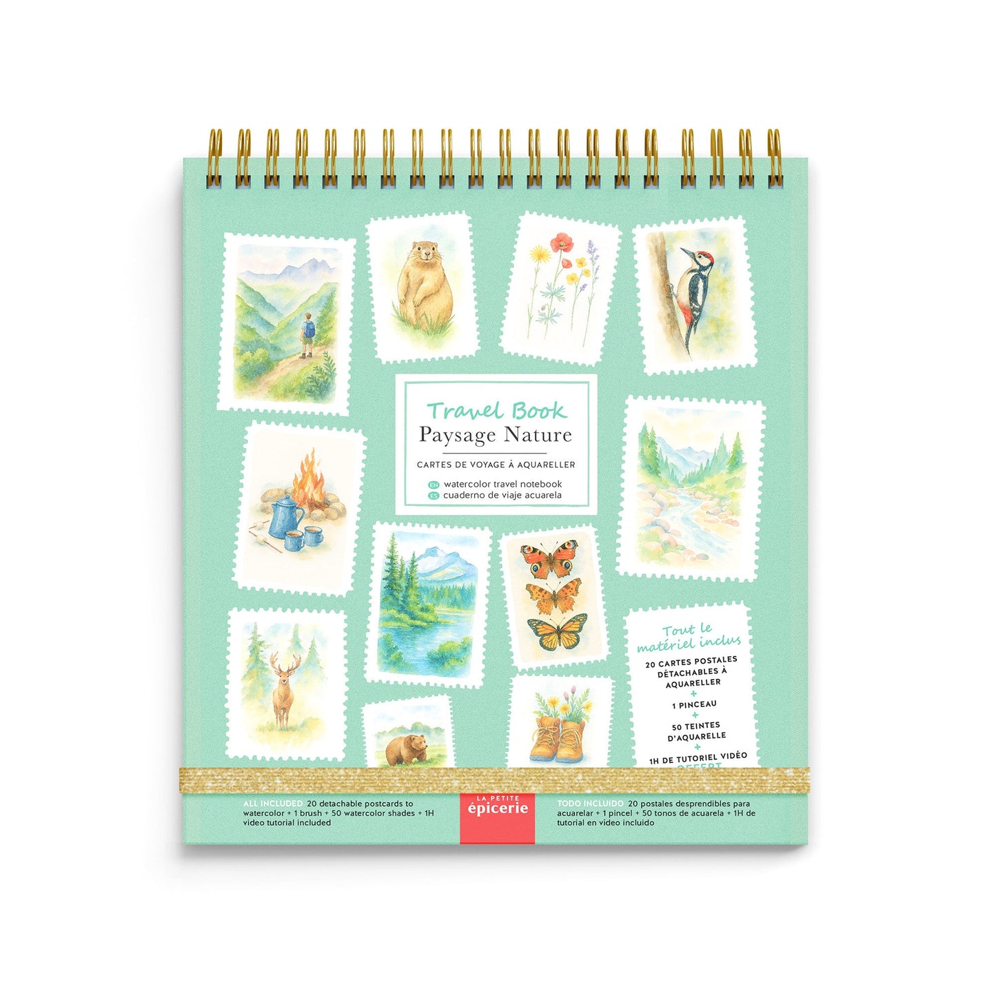 Carnet de Voyage La Petite Epicerie Paysage Nature Aquarelle